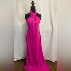 BHLDN Vibrant Pink Gown